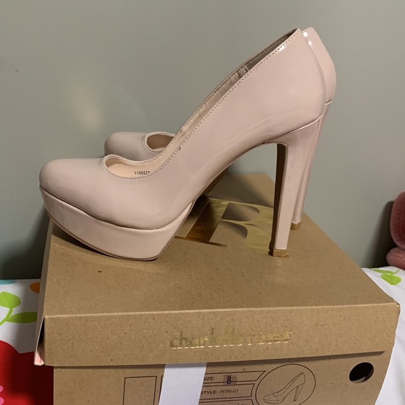 Charlotte Russe Nude Heels - Picture 3 of 7
